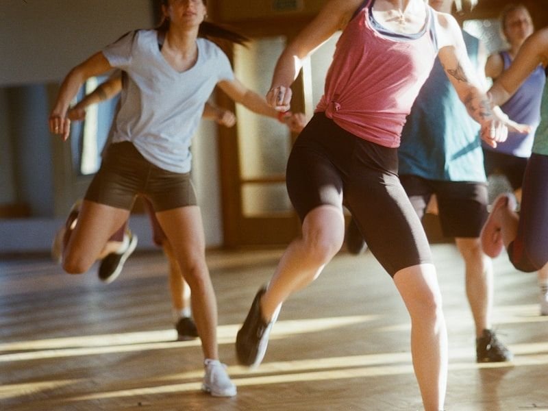 Weight Loss at FITZONE — Members running together during a conditioning session